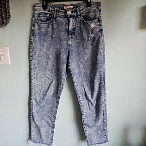 SO Raw Hem High Rise Mom Jeans Size 11/30W